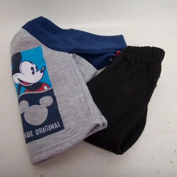 Disney Baby Mickey Hoodie 18M + Black Jogger Pants 24M – Mix‑n‑Match Set - Picture 3 of 6